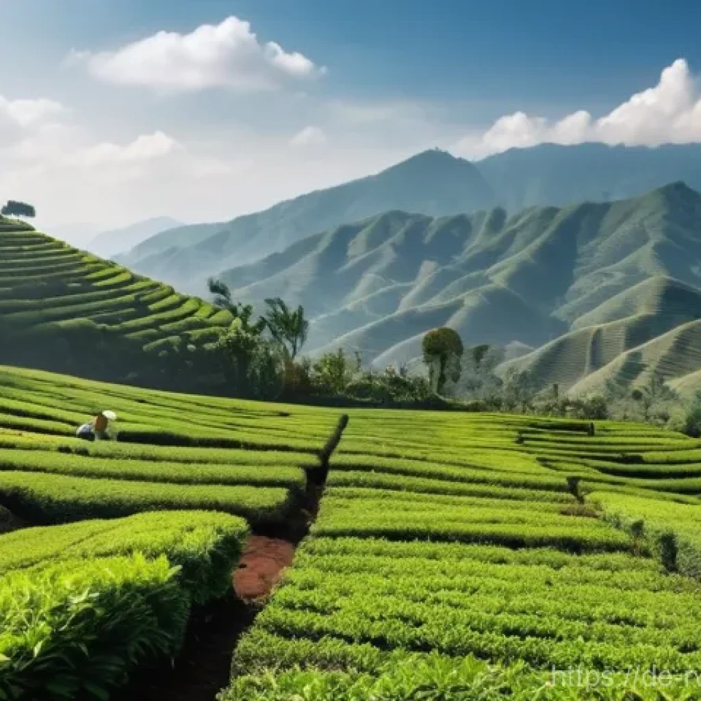 르완다산 차의 특성 - **Prompt 1: The Heart of the Harvest**
"A vibrant, panoramic view of a Rwandan tea plantation ne...