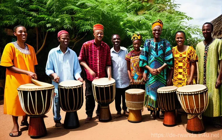 르완다 민속 음악 아카데미 - **Prompt:** A serene and captivating image depicting an elderly Rwandan master musician gently playi... 르완다 민속 음악 아카데미 - **Prompt:** A serene and captivating image depicting an elderly Rwandan master musician gently playi...