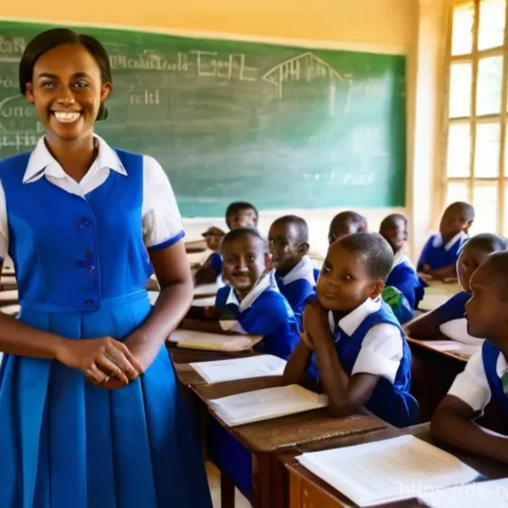 르완다의 주요 교육 기관 - **Prompt 1: Empowering Digital Learning in a Rwandan Classroom**
    "A vibrant, brightly lit classr...